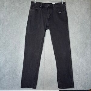 Katin Ren 57 Mens Classic Straight Leg Jeans Washed Black Size 32 Denim Pants